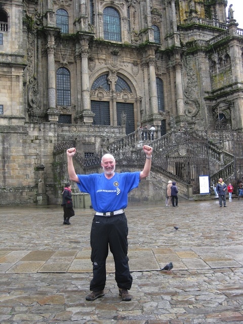 Perry at Plaza del Obradoiro (Obradoiro's Square), the end of the Santiago's Way. It is really exciting, you have to try it.