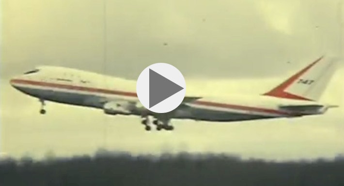 first 747 flight 1969 PLAY