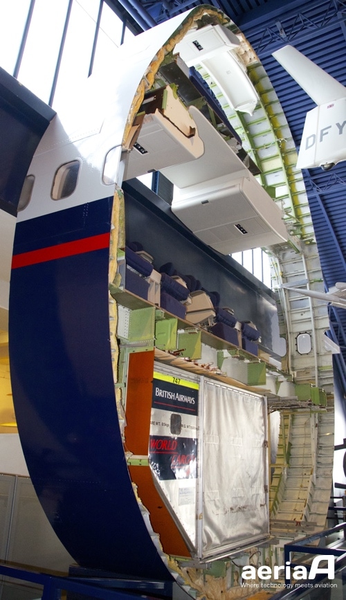 747 fuselage's section. Science Museum London. Image Credit: Pedro Garcia.