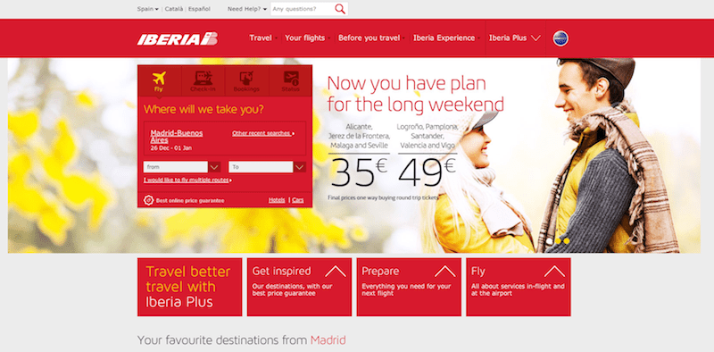 The new Iberia.com website released on 2013.
