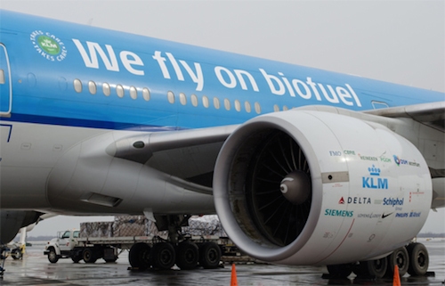 KLM Boeing 777 with Biofuel