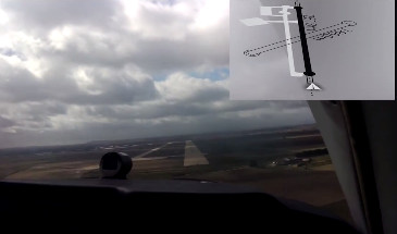 Landing with the GPS positioned Runway's view on Google Glass